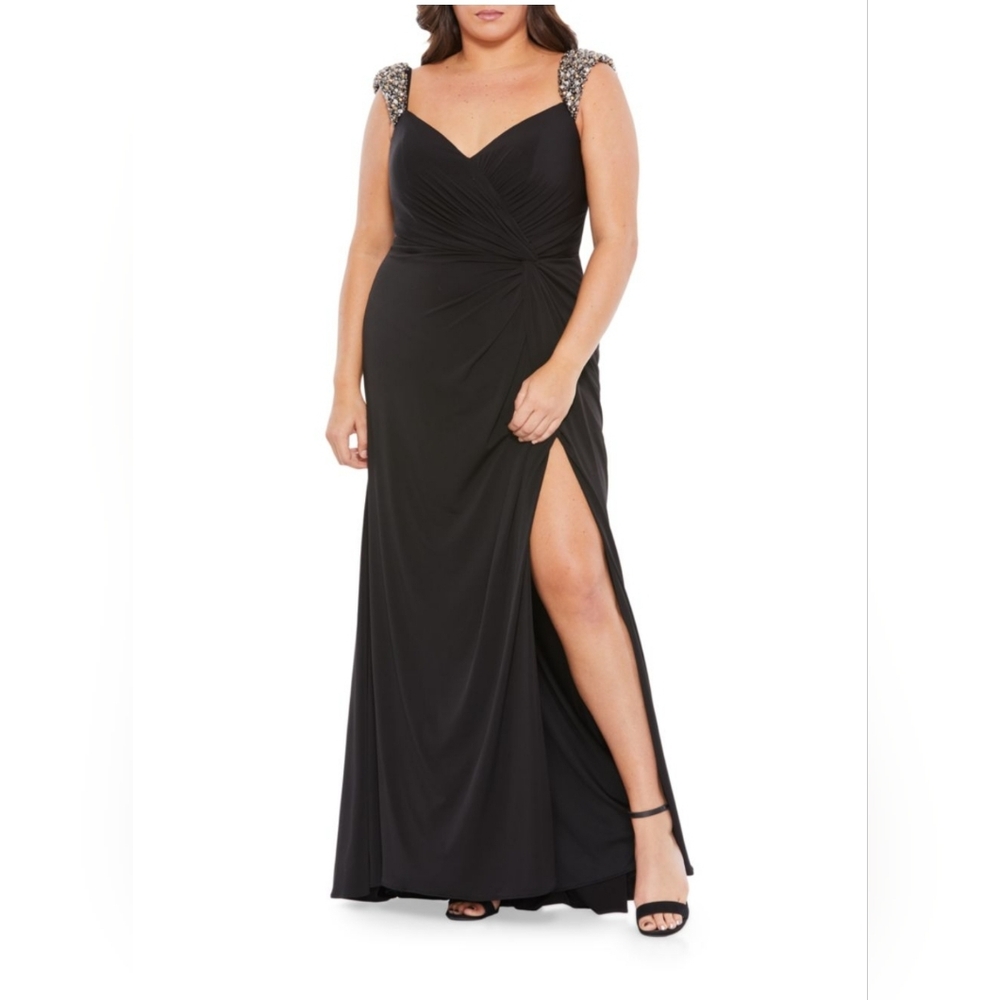 Mac Duggal evening gown, size 24W, altered